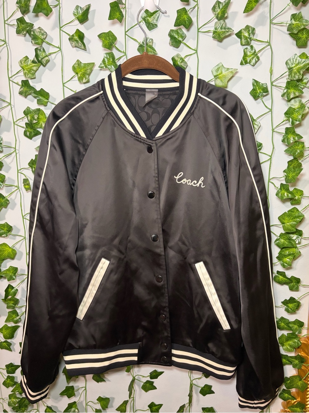Coach Outlet Reversible Signature Souvenir Varsity Jacket Women's